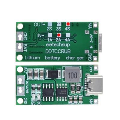 4S 2A Type-C Şarj Modülü Çok Hücreli 18650 Lityum Pil Şarj Devresi 16.8V