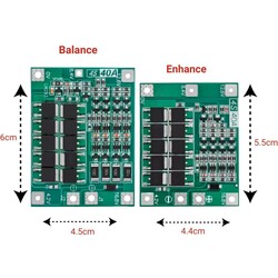 4S 40A BMS 18650 Lityum Pil Şarj Balans Koruma Devresi -16.8V - Thumbnail