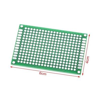 4x6 cm Çift Yüzlü Delikli Pertinaks - Prototip PCB