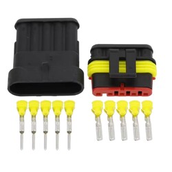 Robo90 - 5 Pin Su Geçirmez Konnektör Takımı