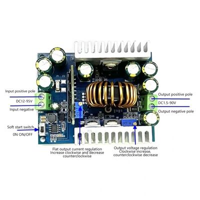 500W 18A DC-DC Ayarlanabilir Buck Dönüştürücü Gerilim Voltaj Düşürücü Modül