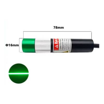 520mm 520nm 150mW Yeşil Çizgi Lazer- 30 Derece