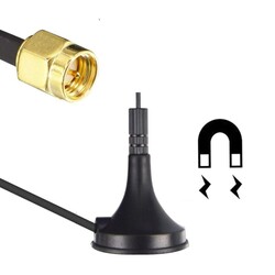 5800Mhz 12dBi 22.3cm Manyetik Taban SMA Erkek Wifi Anten - Thumbnail