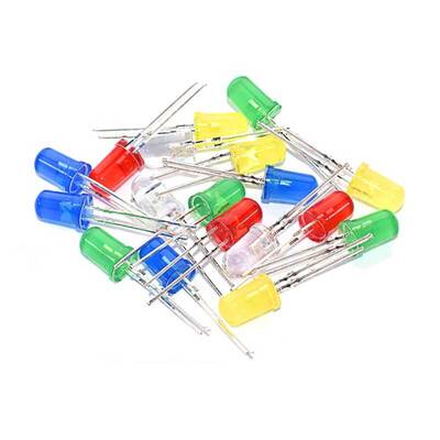 5mm Mantar Led Seti - 5 Farklı Renk - 25 Adet