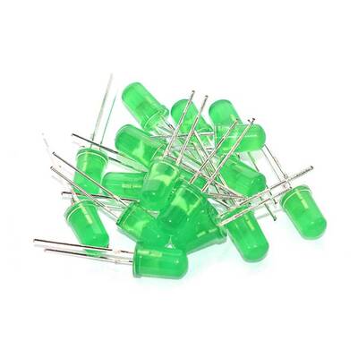 5mm Mantar Led Seti - 5 Farklı Renk - 25 Adet