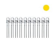 Robo90 - 5mm Sarı Şeffaf Led (10 lu paket)