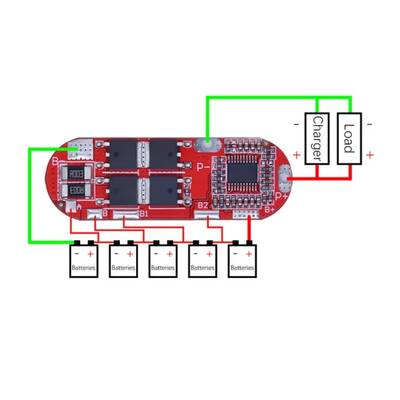 5S 25A BMS 18650 Lityum Pil Şarj Koruma Devresi
