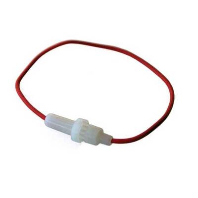 5x20mm Kablolu Cam Sigorta Yuvası - Beyaz