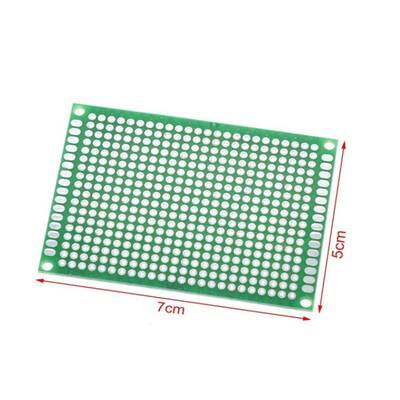 5x7 cm Tek Yüzlü Delikli Pertinaks - Prototip PCB