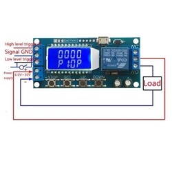 6-30V Çok Fonksiyonlu Zaman Ayarlı Röle Modülü - XY-LJ02 - Thumbnail