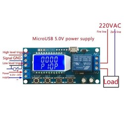 6-30V Çok Fonksiyonlu Zaman Ayarlı Röle Modülü - XY-LJ02 - Thumbnail