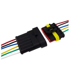 6 Pin Kablolu Su Geçirmez Konnektör Takım - Thumbnail