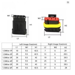 6 Pin Kablolu Su Geçirmez Konnektör Takım - Thumbnail