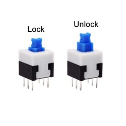 6 pin Kalıcı Buton (Switch) - 8x8mm - Thumbnail