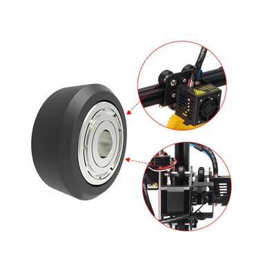 625ZZ Rulmanlı V Slot Tekeri -Ender 3/Pro/V2 Uyumlu - Şeffaf