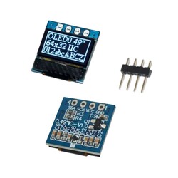 Robo90 - 64x32 I2C 0.49 Inch OLED LCD Ekran - SSD1315