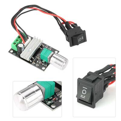 6V 12V 24V 3A 80W DC Motor Sürücü Dimmer + PWM Motor Hız Kontrol