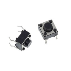 6x6x5mm Push-Tact Buton - 4 Pin - Thumbnail
