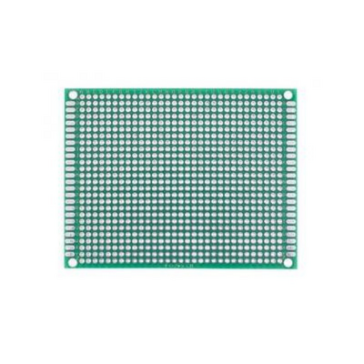 6x8cm Çift Yüzlü Delikli Pertinaks - Prototip PCB