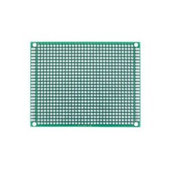Robo90 - 6x8cm Çift Yüzlü Delikli Pertinaks - Prototip PCB