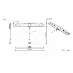 868Mhz T Strip Anten - 3m RG174 Kablolu- SMA Erkek - Thumbnail