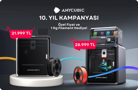 Anycubic Kobra S1 ve S1 Combo kampanyası hediye filament ve özel fiyat