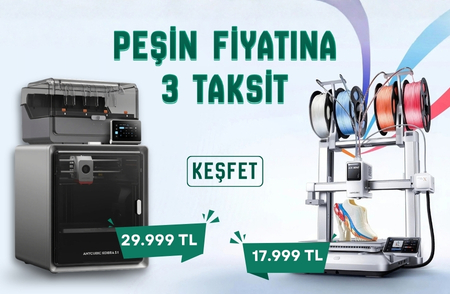 Anycubic Kobra X ve Kobra S1 V2 Ace 2 Pro 3D yazıcı peşin fiyatına 3 taksit!