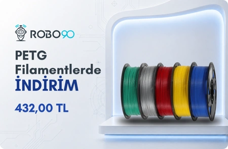 Robo90 PETG filament kampanya fiyatıyla Robo90'da satışta!