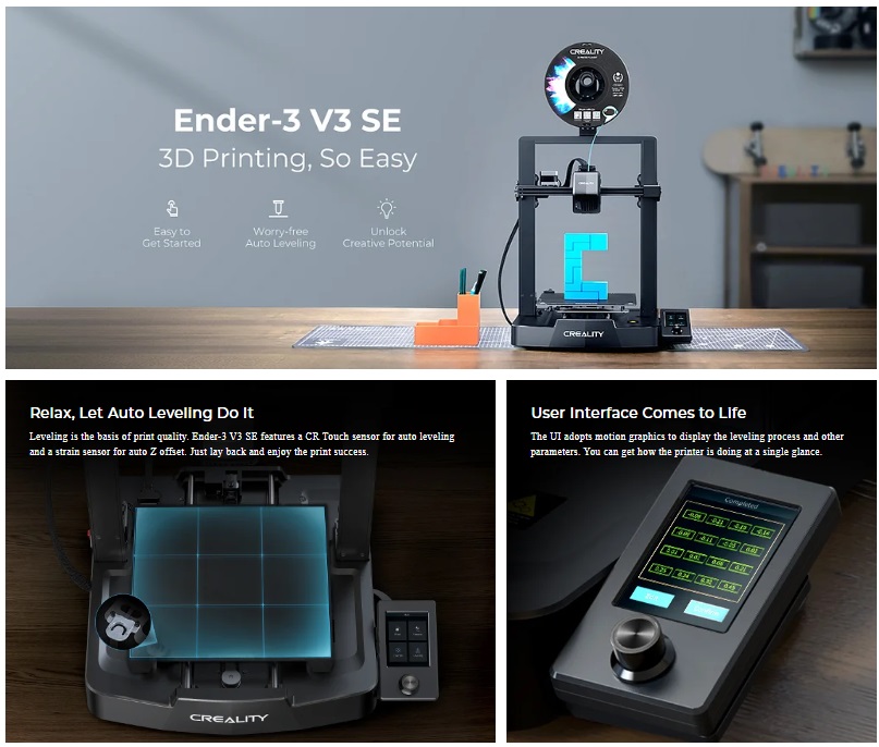 Creality Ender-3 V3 SE 3D Yazıcı