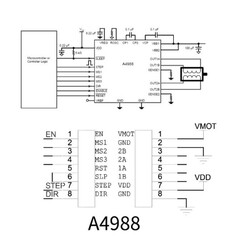 A4988 Step Motor Sürücü - 3D Yazıcı Uyumlu - Yeşil - Thumbnail