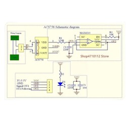 ACS758LCB 50A Lineer Hall Akım Sensörü Modülü - Thumbnail