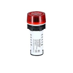Robo90 - AD16-22DSM 24V Işıklı Buzzer 24V - Kırmızı