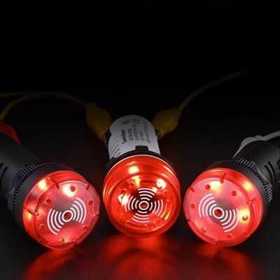 AD16-22DSM 24V Işıklı Buzzer 24V - Kırmızı