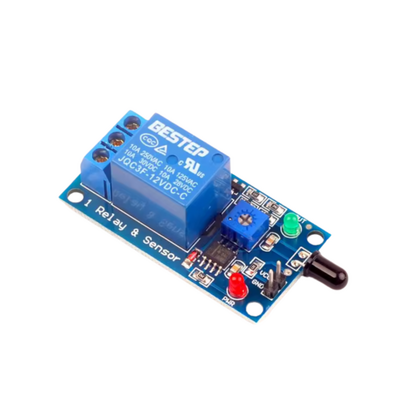 Alev Sensörlü Röle Kartı 12V