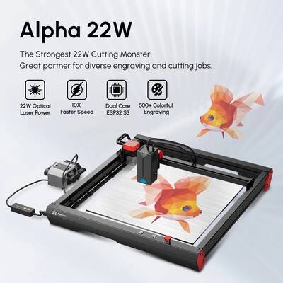 Algolaser Alpha 22W Diyot Lazer Gravür ve Kesme