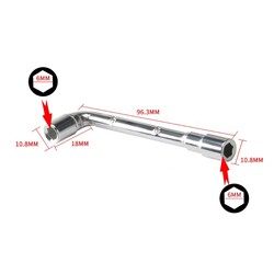 Altıgen L Şekilli Nozzle Açma Anahtarı - 6mm - MK8 Nozzle Uyumlu - Thumbnail