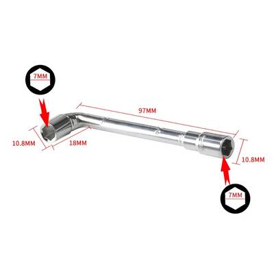 Altıgen L Şekilli Nozzle Açma Anahtarı - 7mm - E3D Nozzle Uyumlu