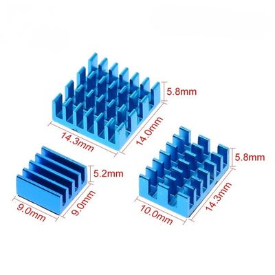 Alüminyum Soğutucu Seti - 3 Adet - Mavi
