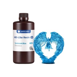 Anycubic - Anycubic ABS-Like Reçine 2.0 - Yarı Saydam Mavi - 1 Kg