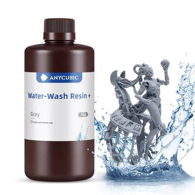 Anycubic Gri Suyla Yıkanabilir Reçine (Water-Wash Resin+) - 1 Kg