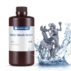 Anycubic - Anycubic - HD Gri - Suyla Yıkanabilir Reçine (Water-Wash Resin+) - 1 Kg
