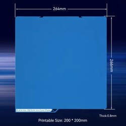 Anycubic Kobra S1/S1 Combo Cool Plate Manyetik Tabla - 264x276mm - Çift Yüzlü - Thumbnail