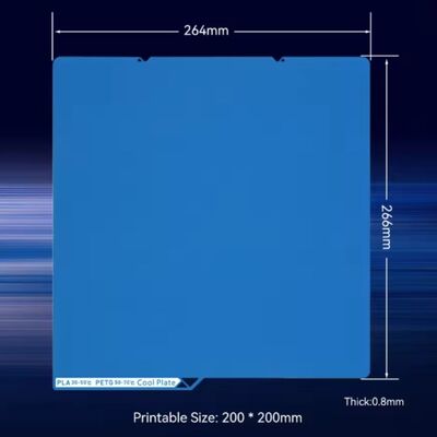 Anycubic Kobra S1/S1 Combo Cool Plate Manyetik Tabla - 264x276mm - Çift Yüzlü