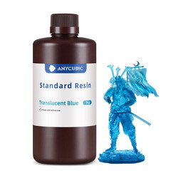 Anycubic - Anycubic Standart Reçine UV - Yarı Şeffaf Mavi - 1 Kg