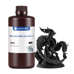 Anycubic - Anycubic Water-Wash ABS-Like Reçine 3.0 - Siyah - 1 Kg