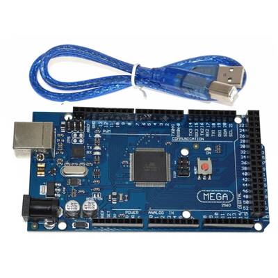 Arduino Mega 2560 R3 Geliştirme Kartı - 16u2 Chip - USB Kablolu (Klon)
