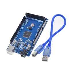 Arduino Mega 2560 R3 Klon (CH340)-USB Kablo Hediyeli - Thumbnail