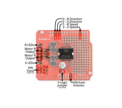 ArduMoto L298P Arduino Motor Sürücü Shield
