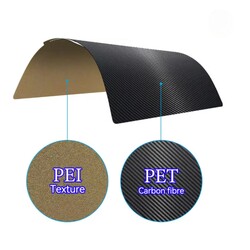 Robo90 - Bambu Lab A1-X1-P1S PEI+PET Kaplı Yay Çeliği Manyetik Tabla - 256x256mm - Çift Yüzlü