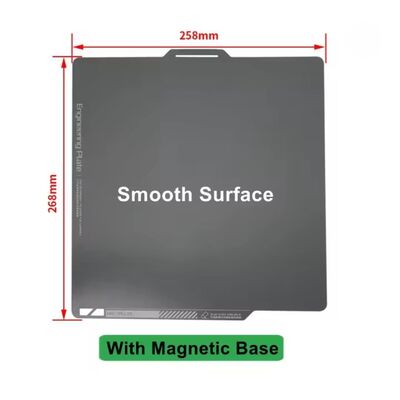 Bambu Lab A1-X1-P1S-P2S Engineering Plate Smooth Pei Yay Çeliği Manyetik Tabla - Çift Yüzlü - Alt Manyetik Yüzeyli